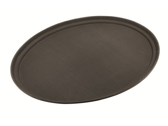 PLATEAU NOIR OVAL PP 68 CM  