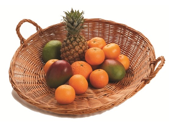 Corbeille ronde osier dia 550 - -