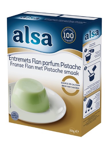 Entremets-Flan Parfum Pistache 830g 100 portions 