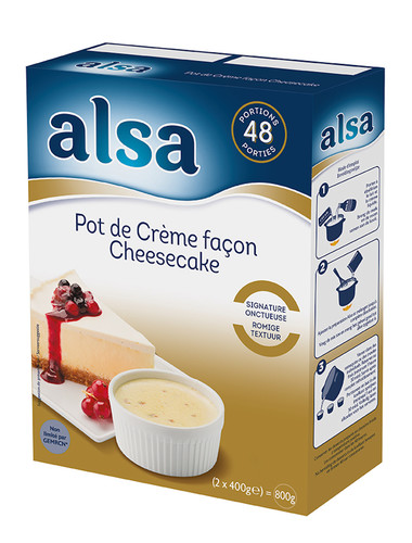 Crème façon cheesecake 48 portions 