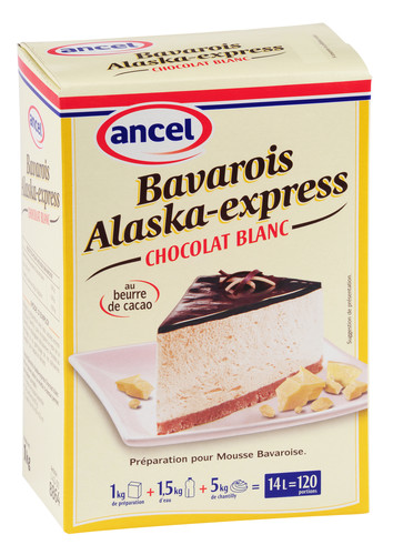 Bavarois Alaska chocolat blanc 