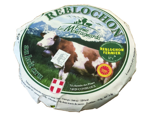 Reblochon fermier au lait cru 27.4% m.g. aop 