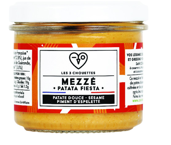 Mezzé à la patate douce sésame et piment d'espelette bio