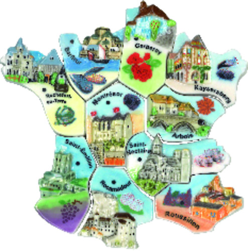 Fève puzzles plus beau villages de france 