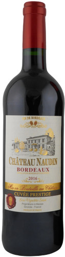 Chateau naudin medaille argent Bordeaux rouge 