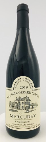 Mercurey châteaubeau domaine Gérard berger rouge 