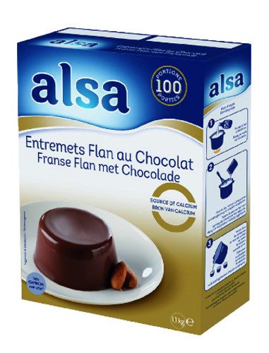 Entremets-Flan au Chocolat 1.1kg 100 portions 