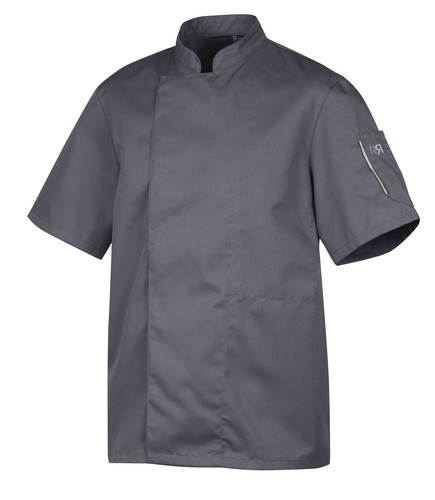 Veste mixte de cuisine Nero manches courtes anthracite taille 2