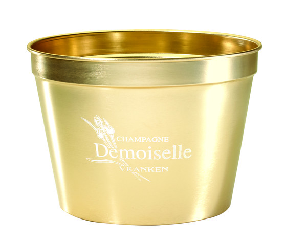 Vasque dorée demoiselle aluminium brossé 