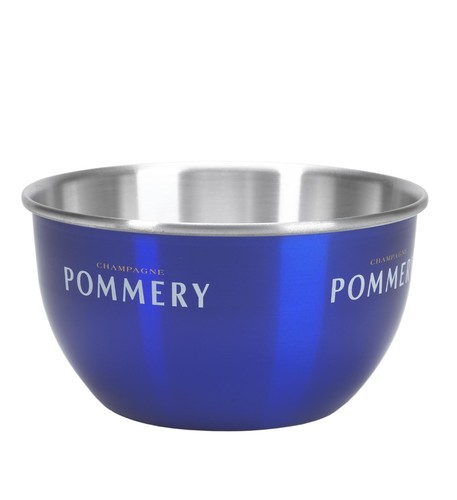 Vasque bleue pommery aluminium brossé 