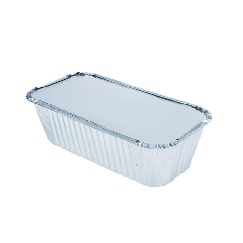 Barquette aluminium avec couvercle 0.90 l 220x120x54