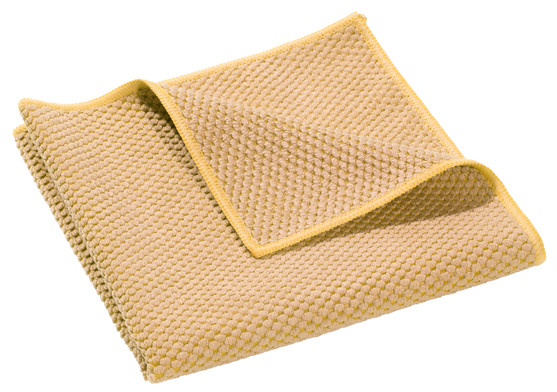 Lavette microfibre recyclée jaune 