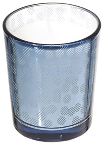 PHOTOPHORE VERRE METALLIC BLEU  