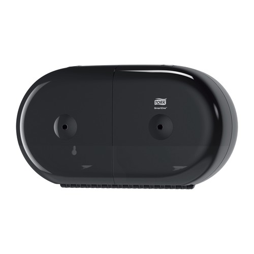 Distributeur Mini Smartone noir pour 2 rouleaux de papier toilette