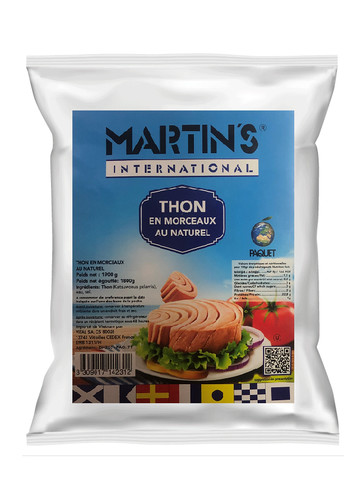 Thon listao naturel en morceaux 