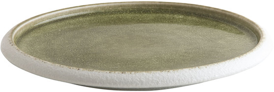 Assiette Blanc Olive diamètre 19 cm 