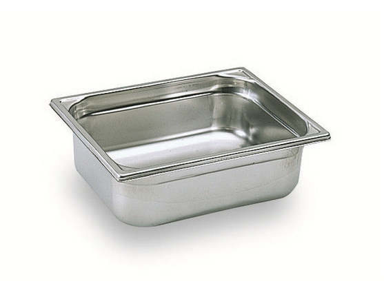 Bac gastronorme 1/2 en inox 325 x 265mm p 150mm/ contenance 9 lt