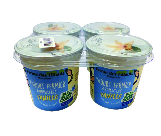 Yaourt vanille bleu blanc coeur pot de 125g
