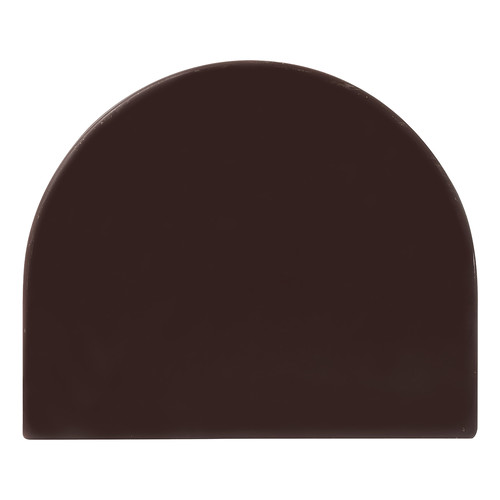 Embout rond pur chocolat noir 90 x 75 mm 