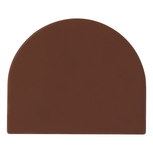 Embout rond pur chocolat lait 90 x 75 mm 