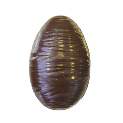 Décor chocolat au lait oeuf relief Pâques 35 x 23 mm 