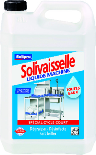 Solivaiselle liquide machine toutes eaux adapté à tous les doseurs