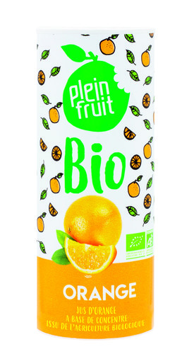 Jus d'orange bio à base de concentré 