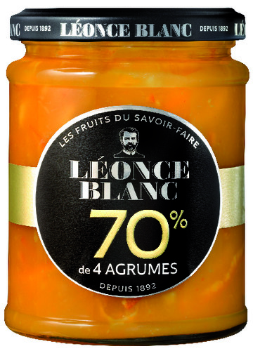 Confiture 4 agrumes allègée en sucres (oranges,clémentines citrons et pamplemousses