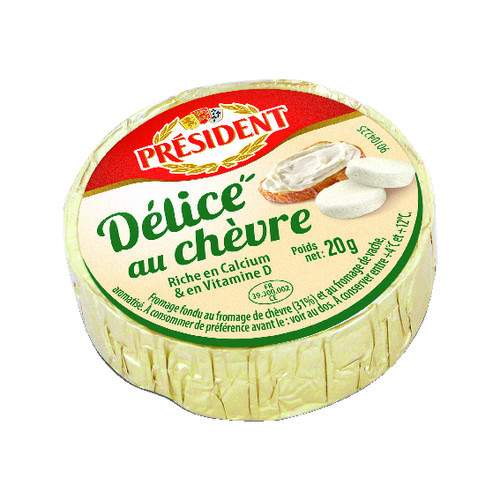 Délice auchèvre 30% portion de 20 g boite de 36