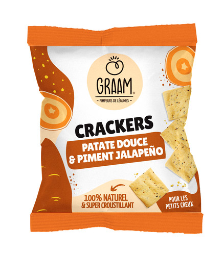 Crackers patate douce et piment jalapenos 