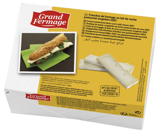 Camembert tranche grand fermage iqf 