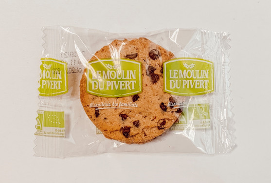 Cookie aux pépites chocolat noir bio pièce de 17.5g