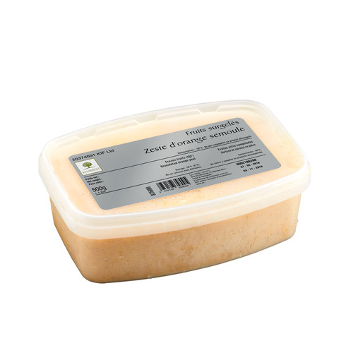 Zeste orange semoule barquette de 500 g 