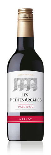 Igp pays d'oc les petites arcades merlot rouge 