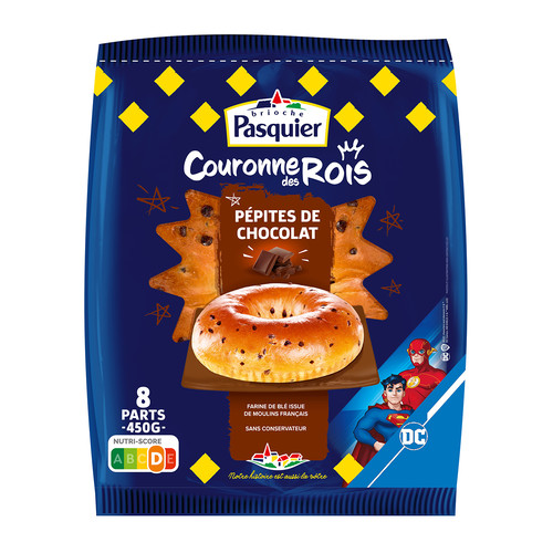 Couronne des rois brioche aux pépites de chocolat 