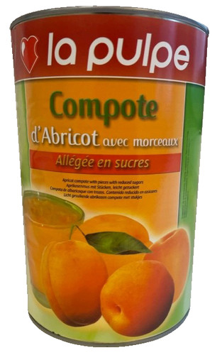 Compote d'abricot allégée en sucres 