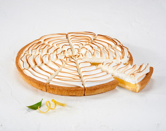 Tarte au citron meringuée prédécoupée 10 parts 