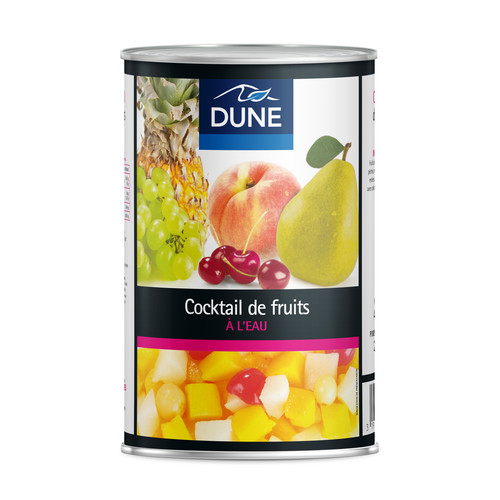 Cocktail de fruits au naturel boîte 5/1