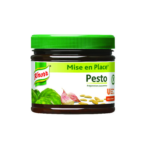Mise en place Pesto basilic et ail 