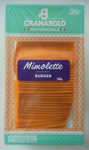 Tranche de Mimolette 25 % m.g. 25 tranches de 20g