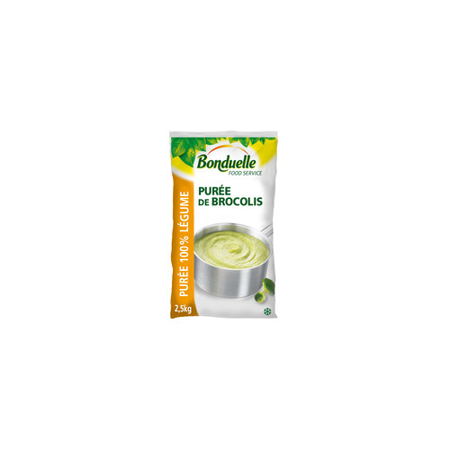 Purée de brocolis cuite en galet sachet de 2.5 kg