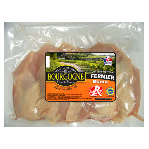 Supreme de poulet Label Rouge fermier noir de Bourgogne 