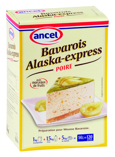 Bavarois Alaska-express à la poire 