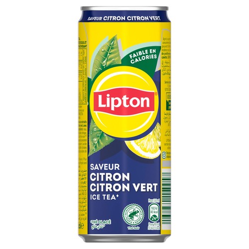 Ice Tea citron/citron vert en format sleek can 