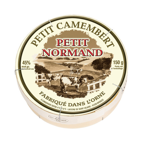 Petit camembert lait pasteurisé 22 % m.g.