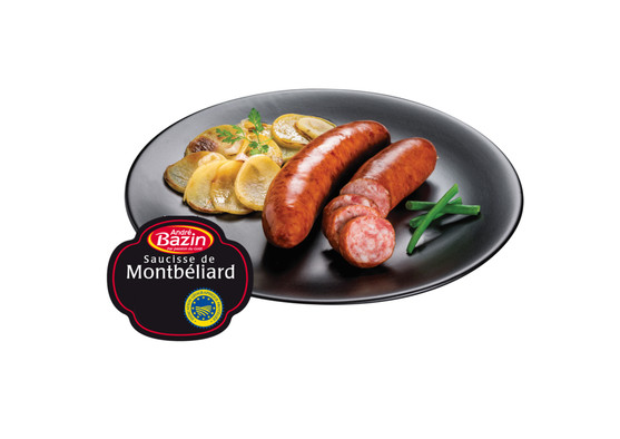 Saucisse de Montbelliard IGP  Pièce de 120 g