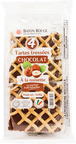 Tarte tressée chocolat a la noisette casher 