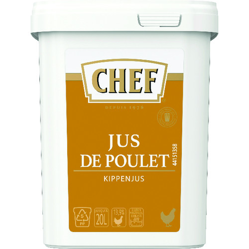 Jus poulet deshydrate pour 20 litres 