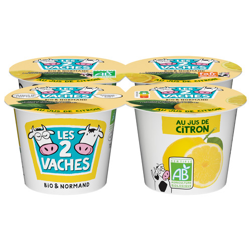 Yaourt brassé citron bio  