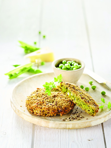 Galette de légumes façon petits pois à la française 